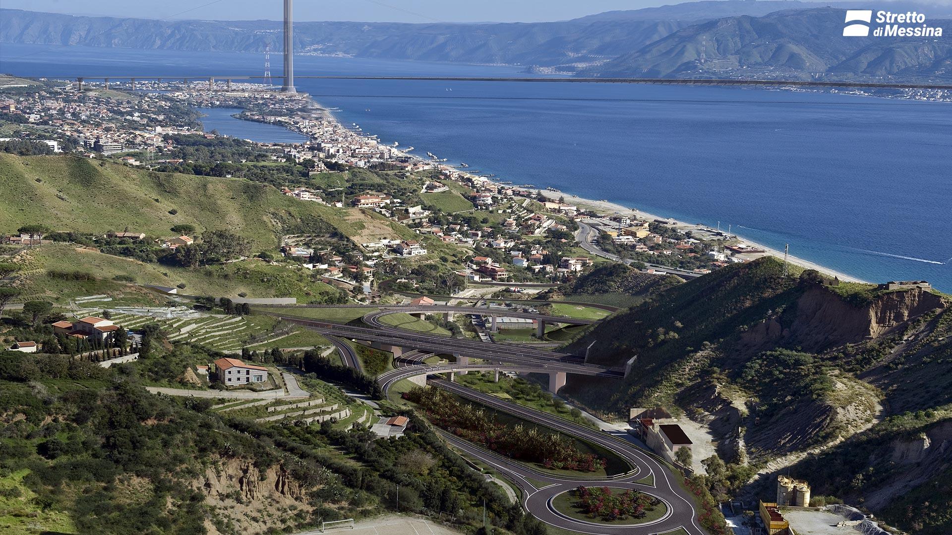 Collegamenti lato Sicilia – Svincolo Curcuraci