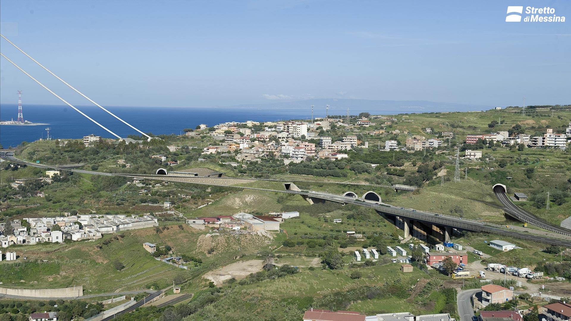 Collegamenti lato Calabria – imbocco Piale