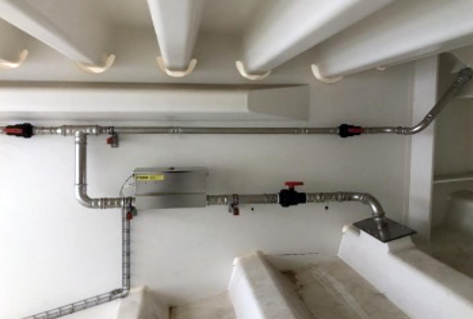 Sistema di deumidificazione interna delle strutture in acciaio